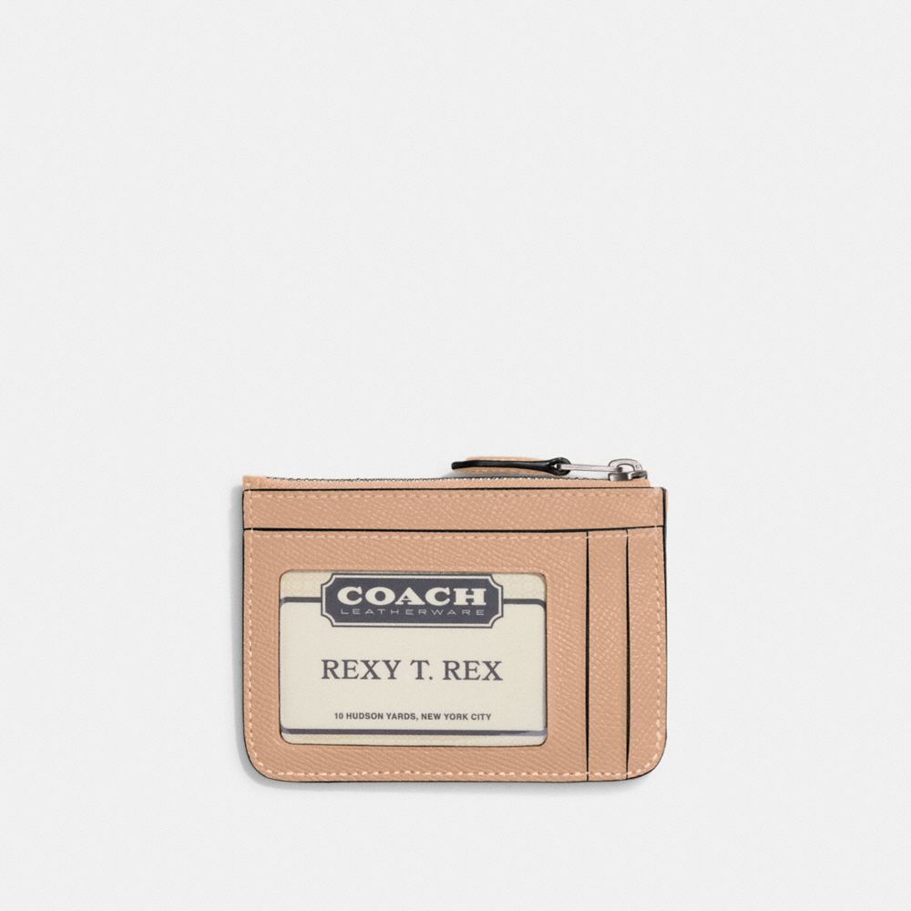 Estojo De Cartão Coach Mini Skinny Id Case Feminino Prateadas | WCDPUHL-58