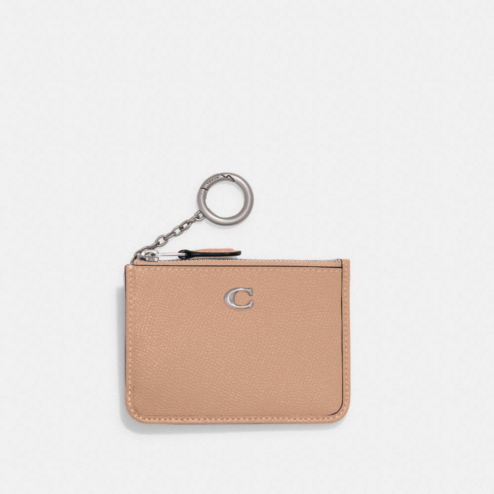 Estojo De Cartão Coach Mini Skinny Id Case Feminino Prateadas | WCDPUHL-58