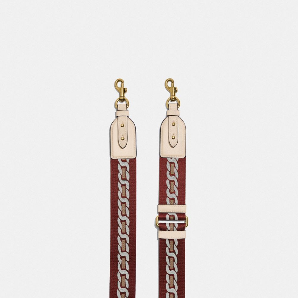 Jóias Coach Strap With Chain Stripe Feminino Branco | URTWZGN-62