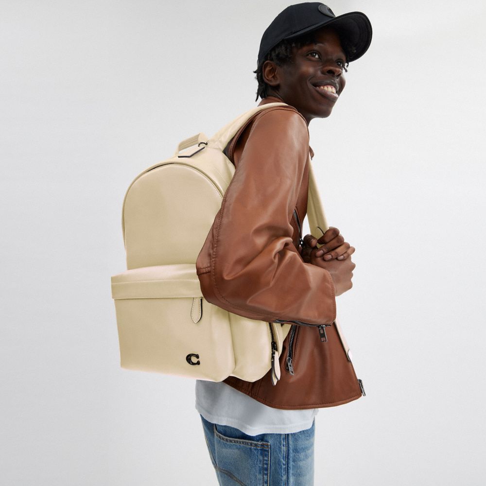 Mochilas Coach Hall Backpack Masculino Branco | BKUWITX-94