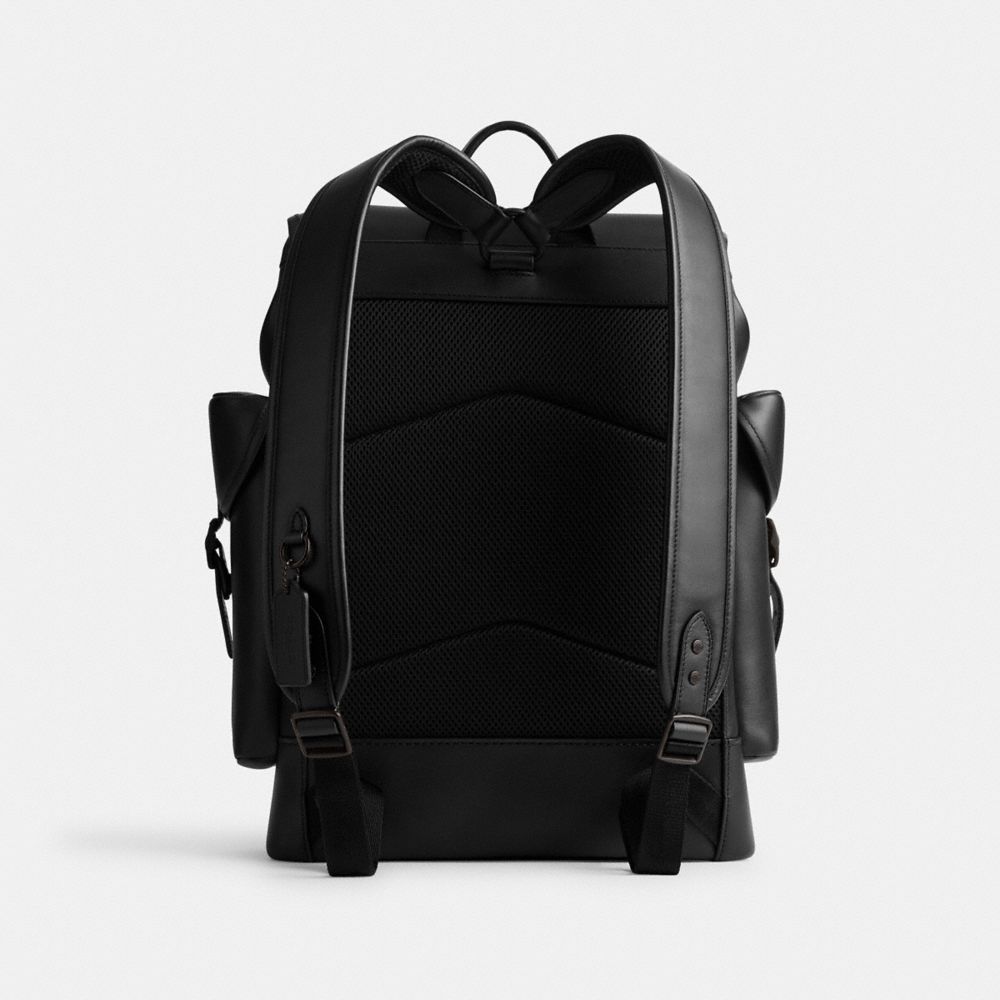 Mochilas Coach Hitch Backpack Masculino Pretas | JOSPQDW-25