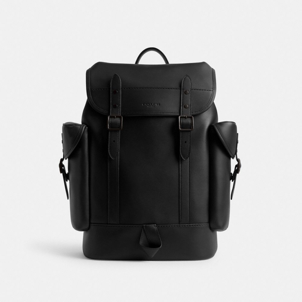 Mochilas Coach Hitch Backpack Masculino Pretas | JOSPQDW-25