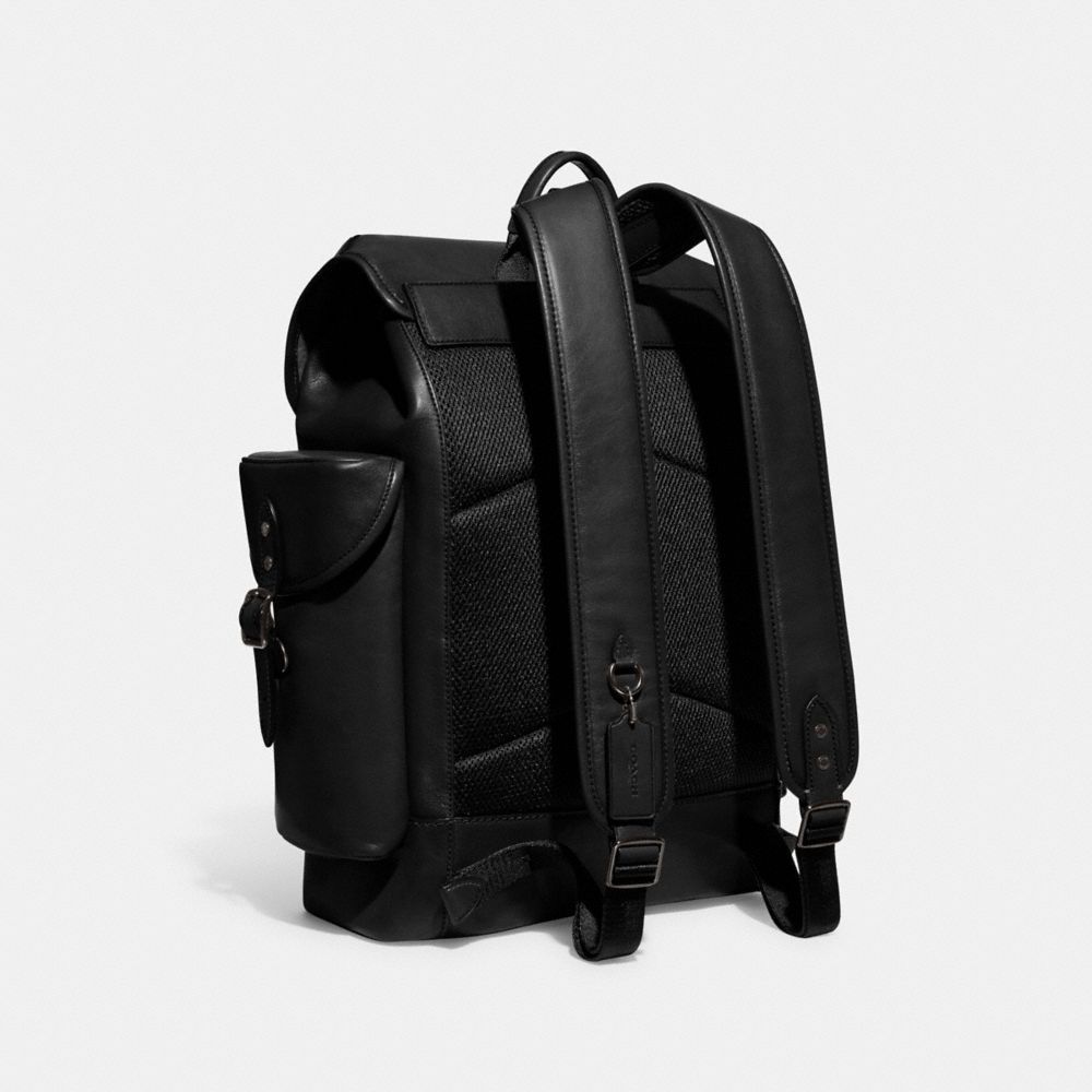 Mochilas Coach Hitch Backpack Masculino Pretas | BDCYONQ-89