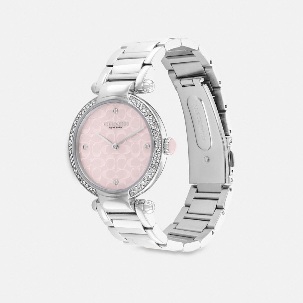 Relógios Coach Cary Watch, 34 Mm Feminino Cinzentas Rosa | IZWXBPH-02