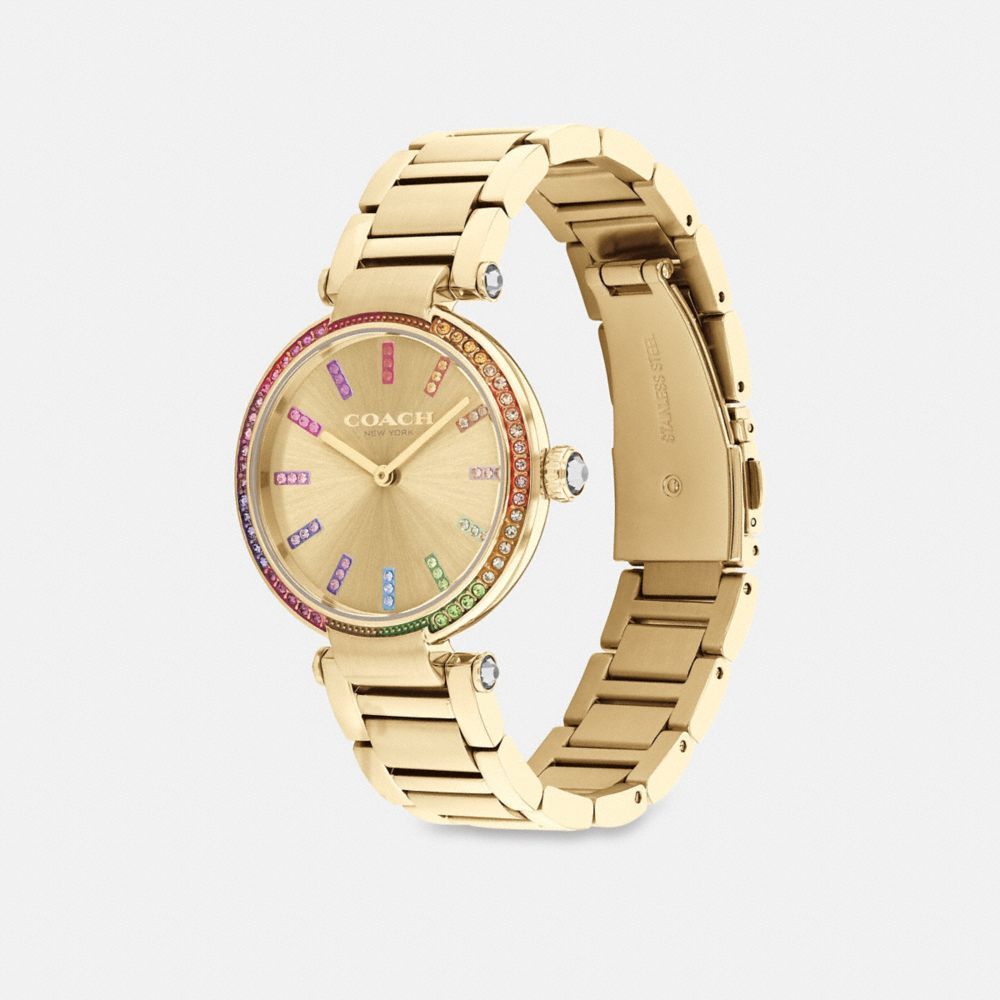 Relógios Coach Cary Watch, 34 Mm Feminino Douradas | PMXJVLD-79