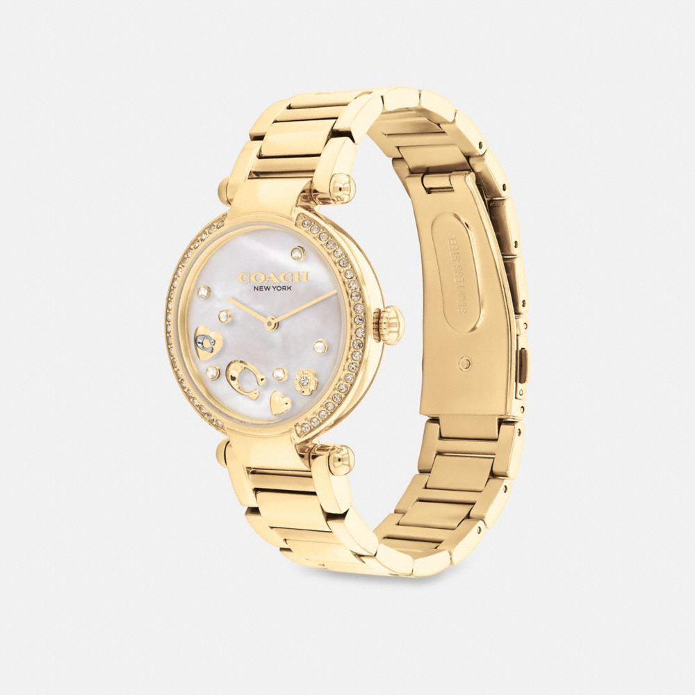 Relógios Coach Cary Watch, 34 Mm Feminino Douradas | USPDCOL-89