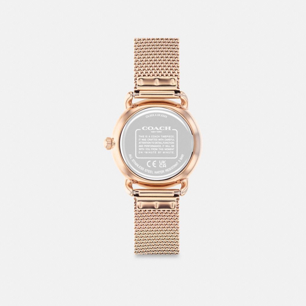 Relógios Coach Elliot Watch, 28 Mm Feminino Rosa Douradas | ESJQCBP-57