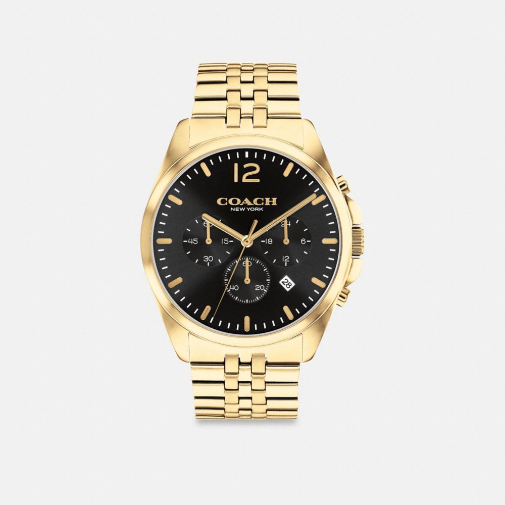 Relógios Coach Greyson Watch, 43 Mm Masculino Douradas | LHDNUSX-78