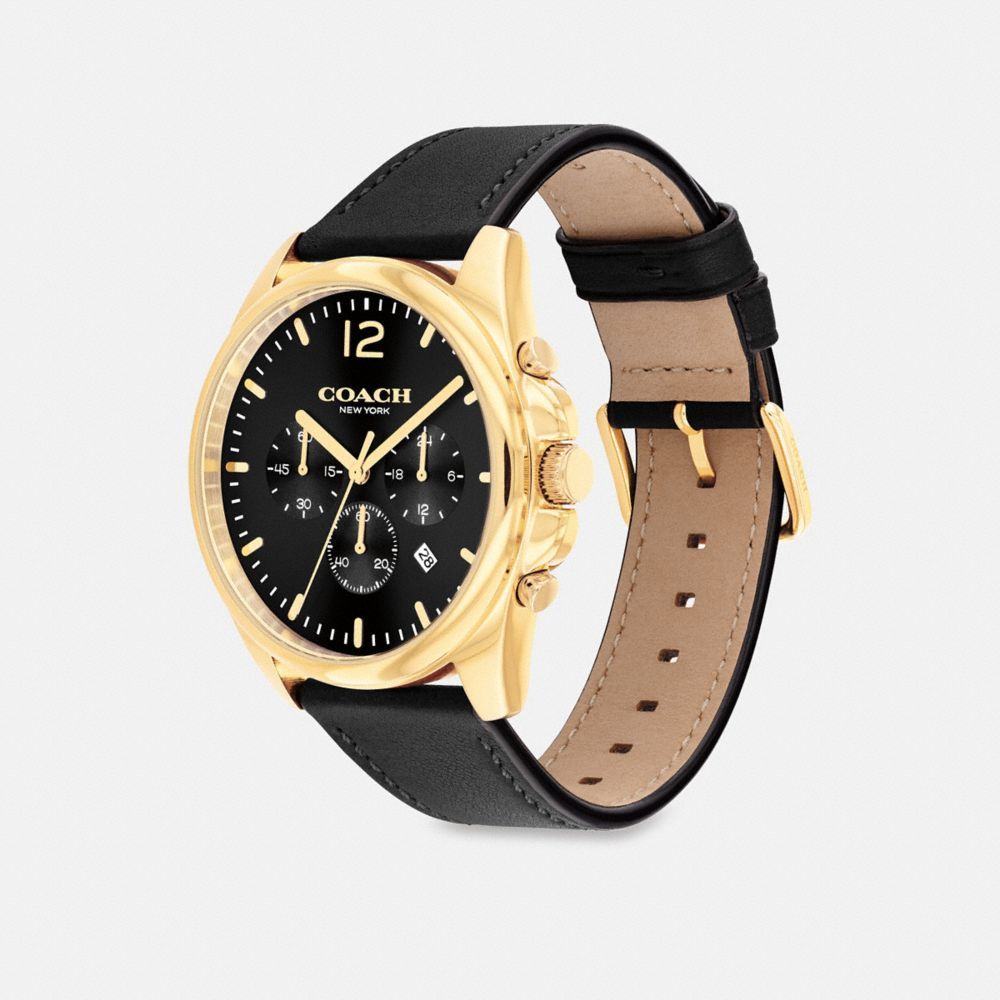 Relógios Coach Greyson Watch, 43 Mm Masculino Pretas | UAYZJRI-60