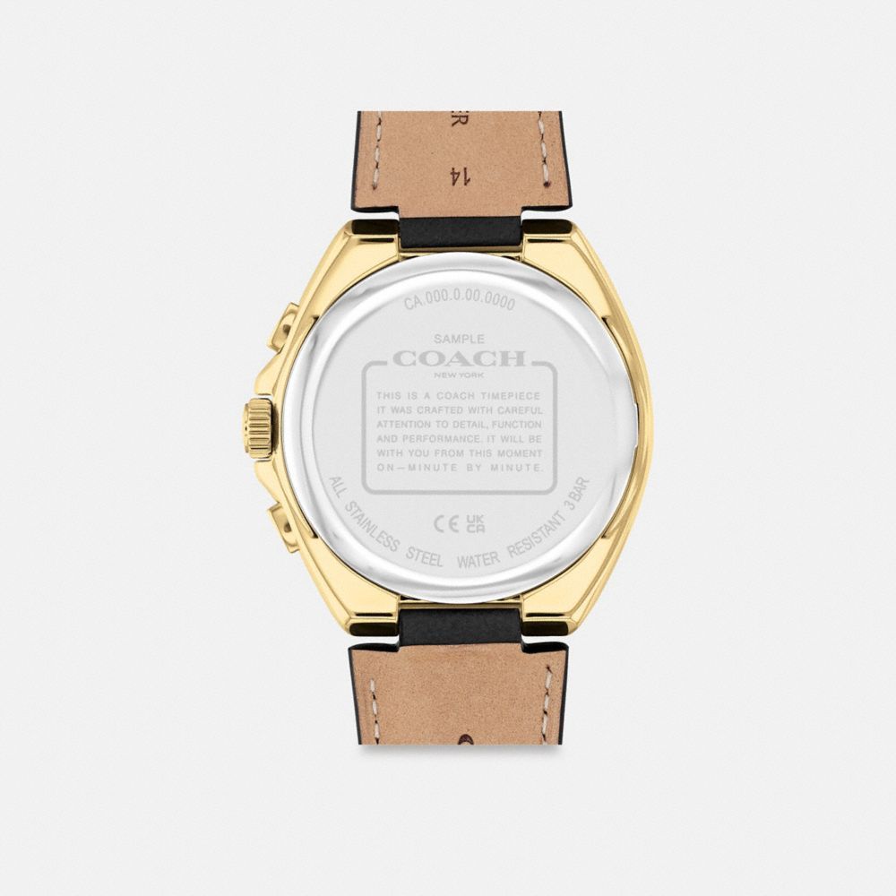 Relógios Coach Jackson Watch, 45 Mm Masculino Pretas | NHPEBRI-36