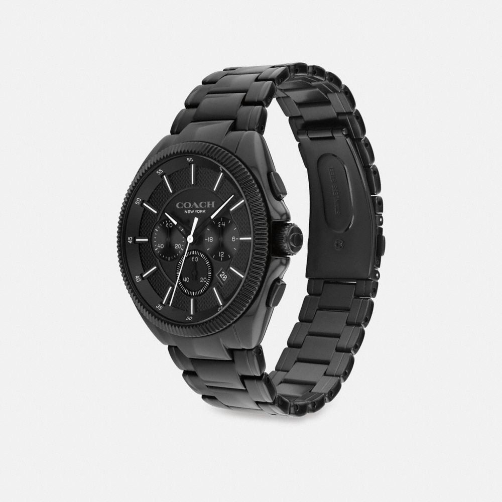 Relógios Coach Jackson Watch, 45 Mm Masculino Pretas | BMNLZOJ-05