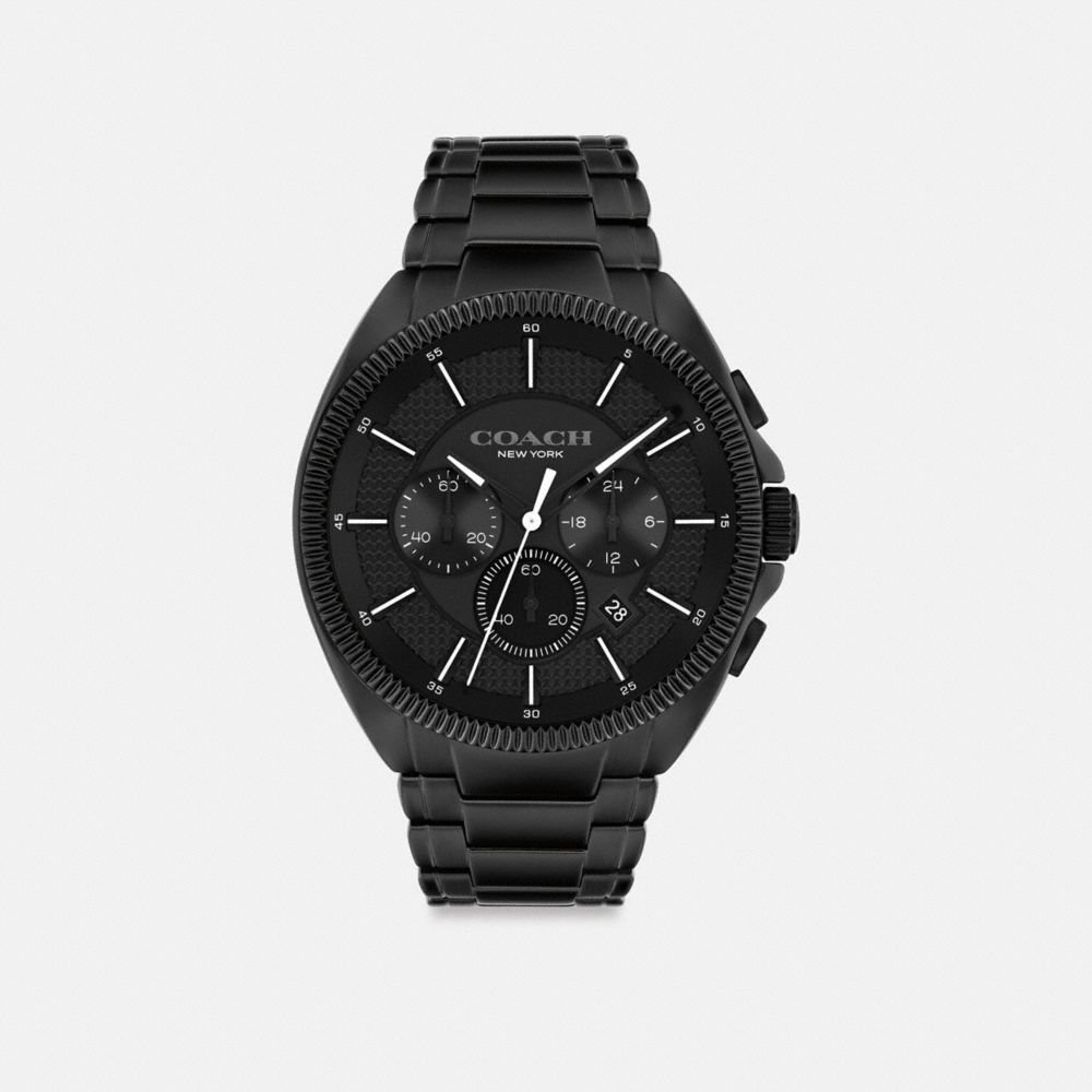 Relógios Coach Jackson Watch, 45 Mm Masculino Pretas | BMNLZOJ-05