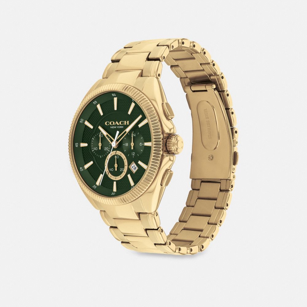 Relógios Coach Jackson Watch, 45 Mm Masculino Douradas | WHQAFOT-70