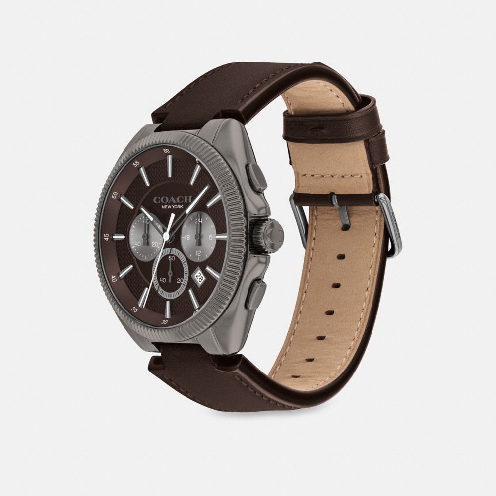 Relógios Coach Jackson Watch, 45 Mm Masculino Marrom | XRPBUGI-25