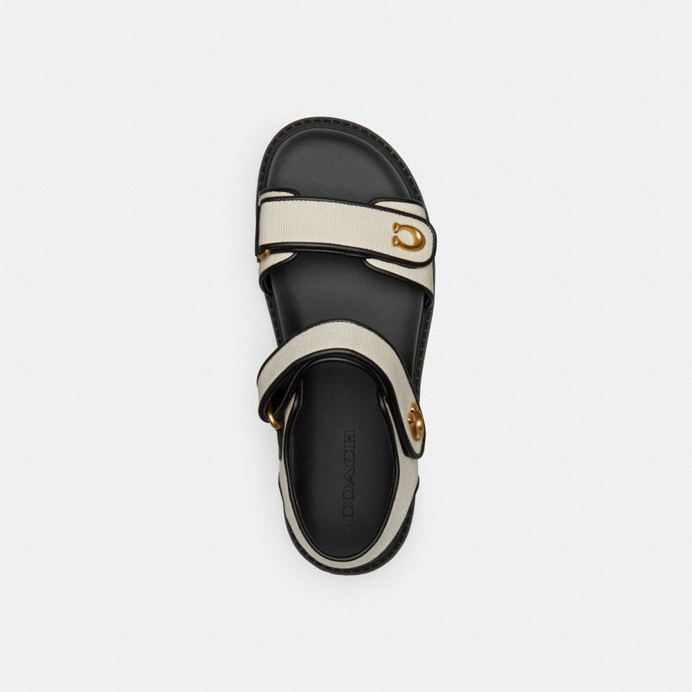 Sandálias Coach Brynn Sandal Feminino Pretas | LKPVFOD-82