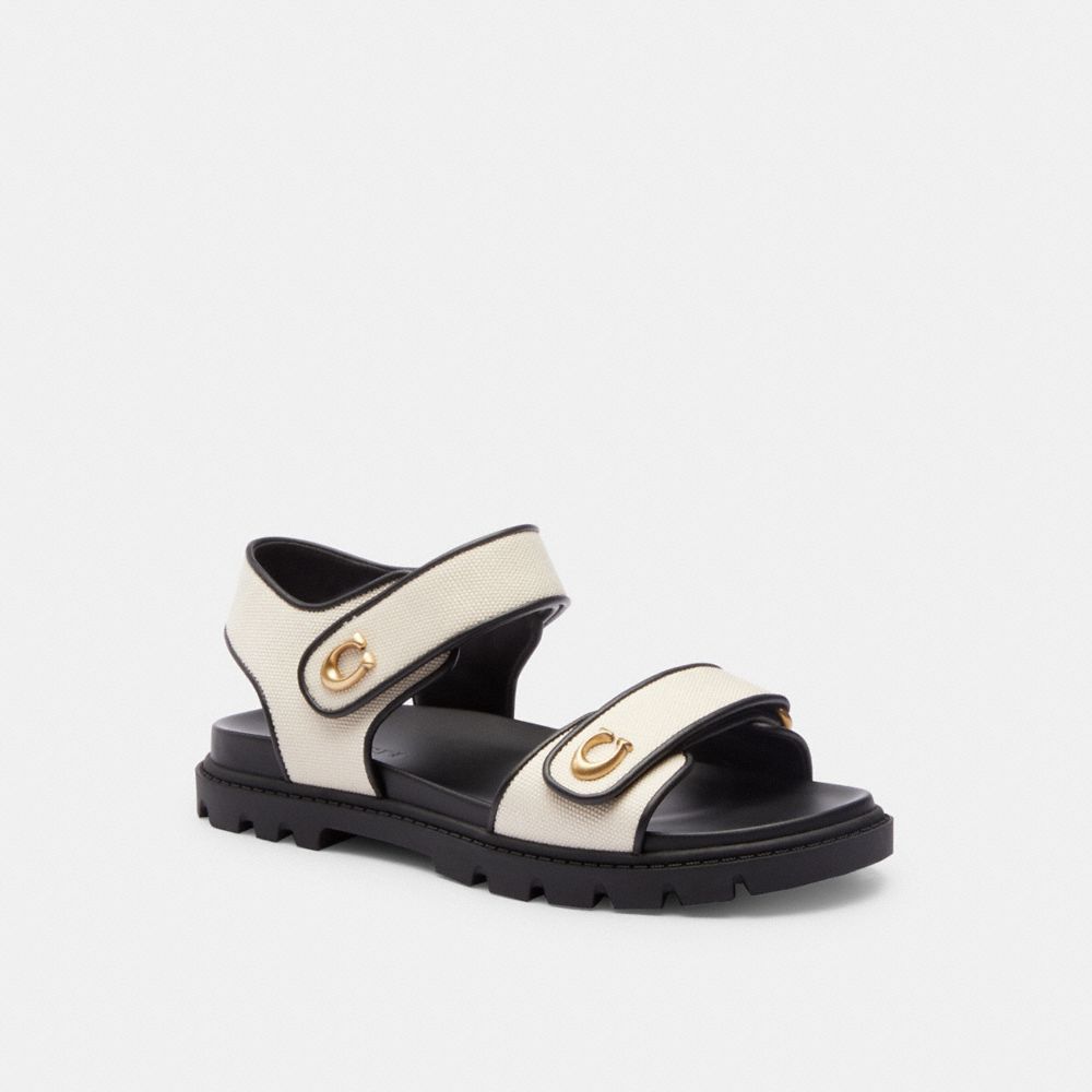 Sandálias Coach Brynn Sandal Feminino Pretas | LKPVFOD-82