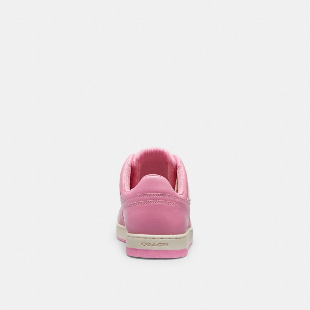 Sapatilhas Coach C201 Low Top Sneaker In Signature Canvas Feminino Rosa | RLNKIFY-07