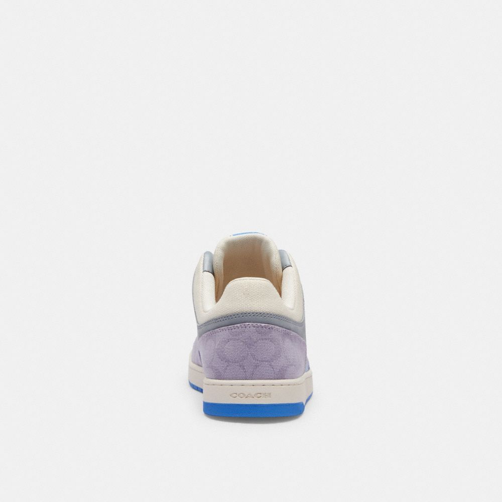 Sapatilhas Coach C201 Sneaker In Signature Canvas Masculino Roxo | EFIZTYS-13