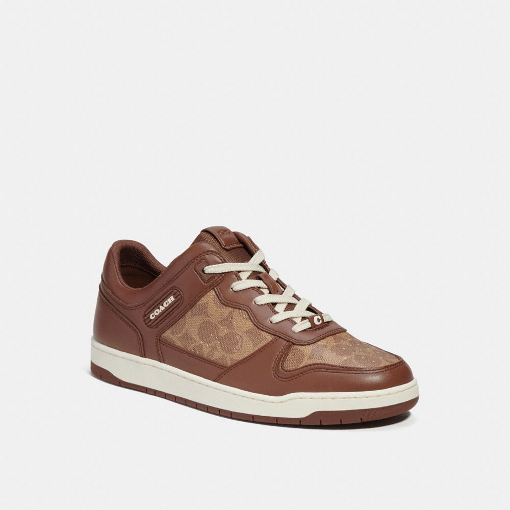 Sapatilhas Coach C201 Sneaker In Signature Canvas Masculino Multicoloridas | PCQRZEI-67