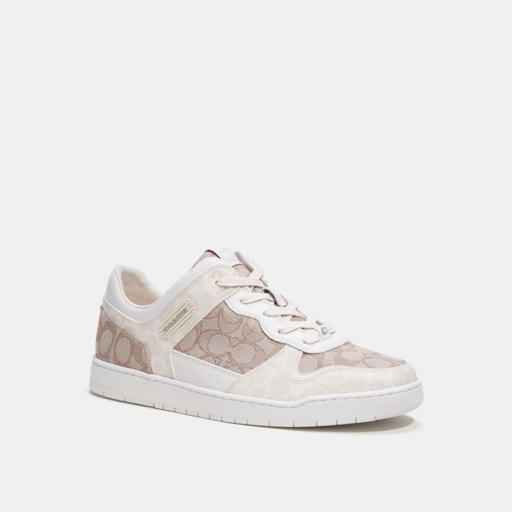 Sapatilhas Coach C201 Sneaker In Signature Jacquard Masculino Cinzentas | CGILFAV-52