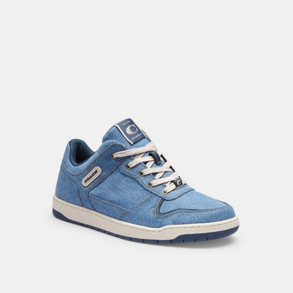 Sapatilhas Coach C201 Sneaker Masculino Azul Anil Azuis | AETPZWN-40