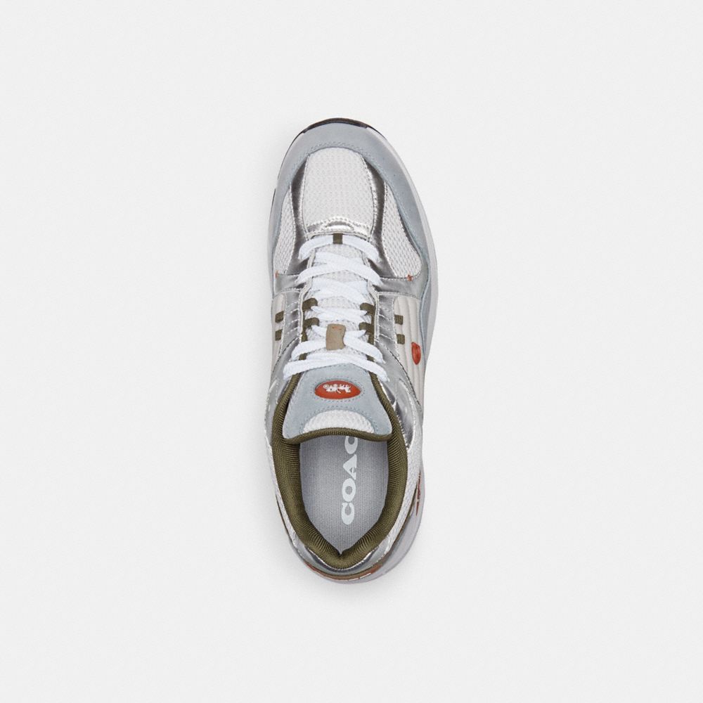 Sapatilhas Coach C301 Sneaker Masculino Branco Cinzentas | ZDGVAYT-42