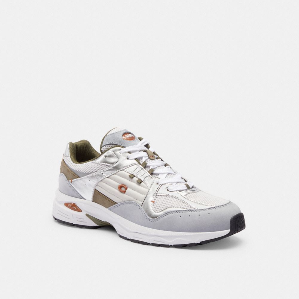 Sapatilhas Coach C301 Sneaker Masculino Branco Cinzentas | ZDGVAYT-42