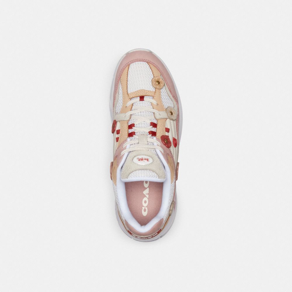 Sapatilhas Coach C301 Sneaker With Tea Rose Feminino Luz Rosa | QTCMPOW-69