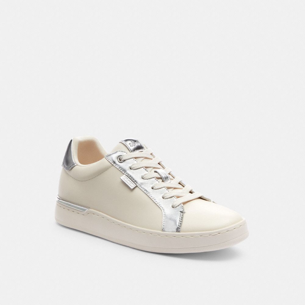 Sapatilhas Coach Lowline Low Top Sneaker Feminino Prateadas | DCFTSGZ-68