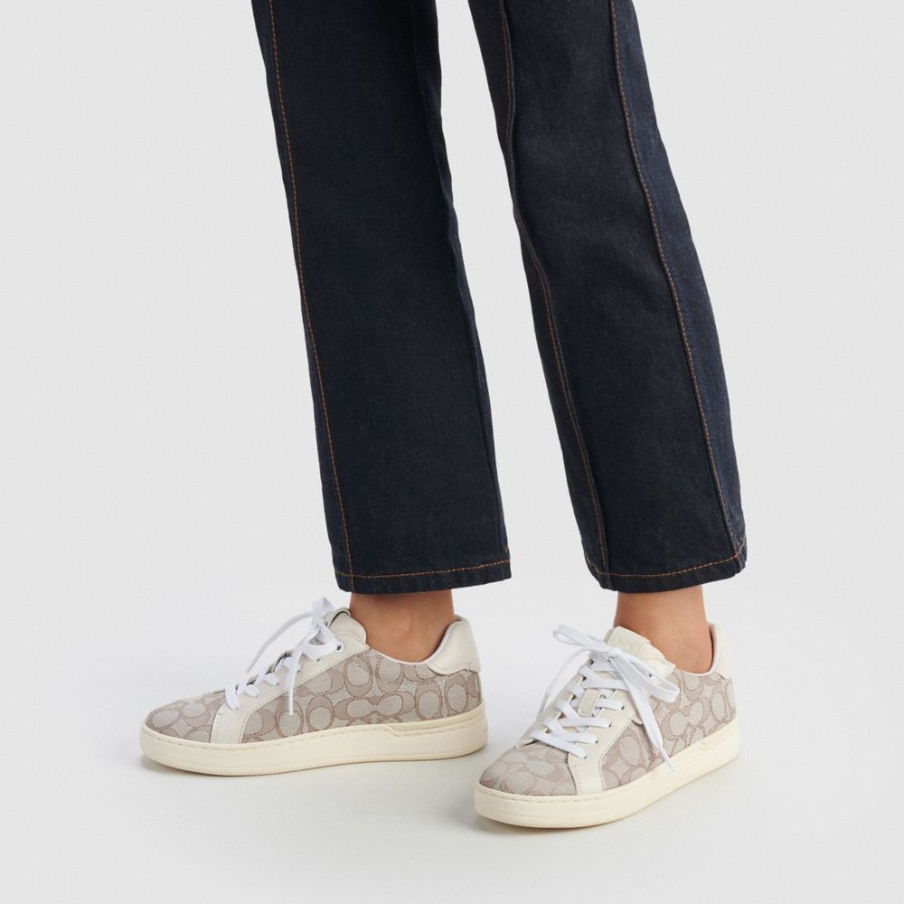 Sapatilhas Coach Lowline Low Top Sneaker Feminino Cinzentas | NDRHGZO-32