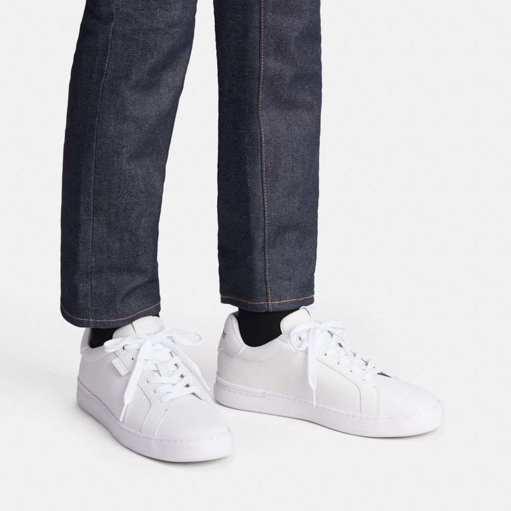 Sapatilhas Coach Lowline Low Top Sneaker Masculino Branco | YOBXFDP-18