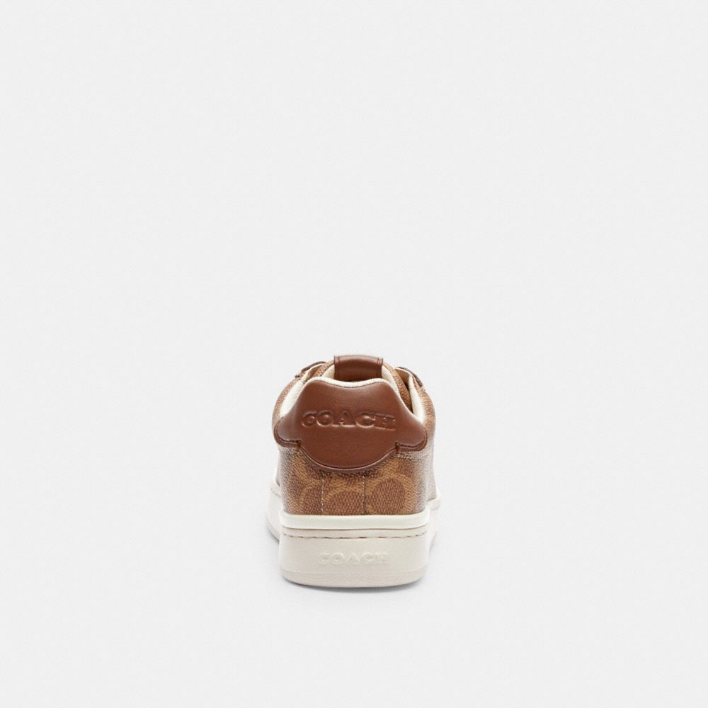 Sapatilhas Coach Lowline Luxe Low Top Sneaker Feminino Marrom | LJDAVFS-98