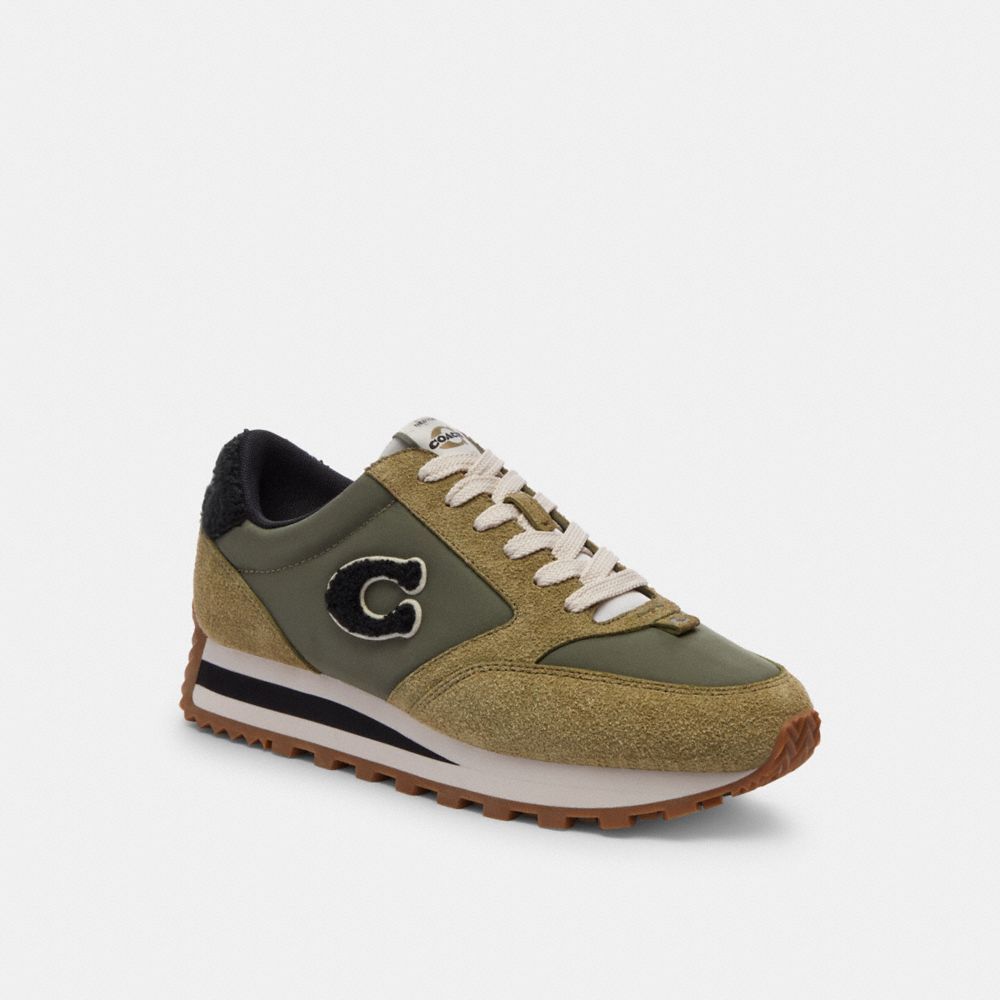 Sapatilhas Coach Runner Sneaker Feminino Verdes | USJVNHB-85