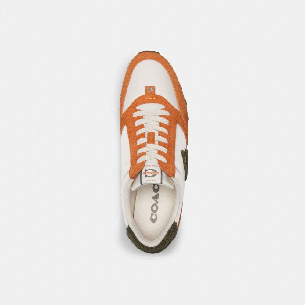 Sapatilhas Coach Runner Sneaker Masculino Marrom Laranja | DFWTXGZ-60