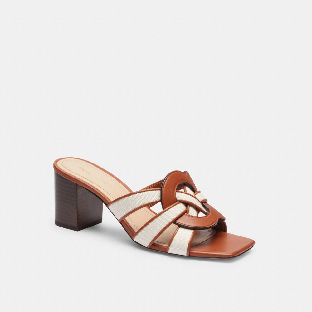 Sapato Salto Alto Coach Nikki Sandal Feminino Multicoloridas | FBYQNPH-78