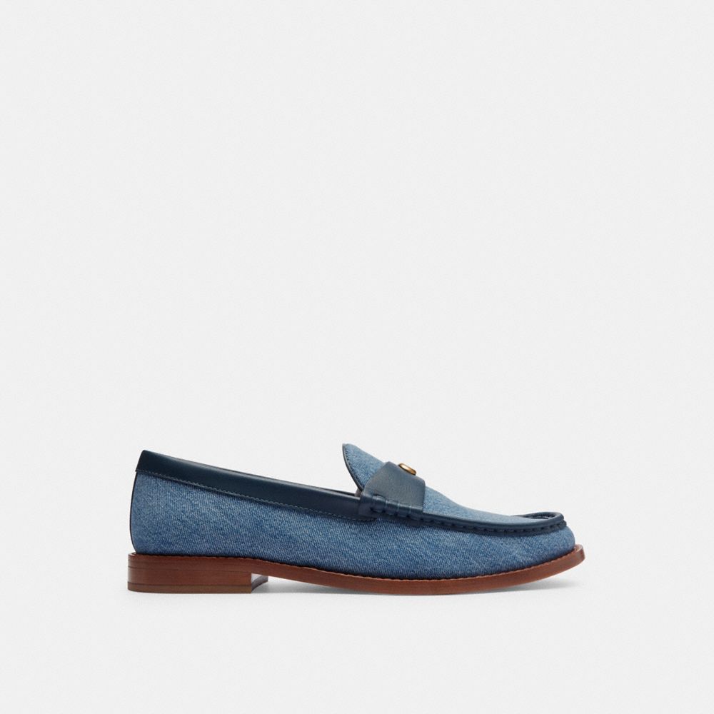 Sapatos Rasos Coach Jolene Loafer Feminino Azul Anil Azuis | KIMWQGH-21