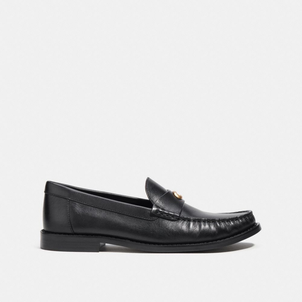 Sapatos Rasos Coach Jolene Loafer Feminino Pretas | NMXPQFE-63