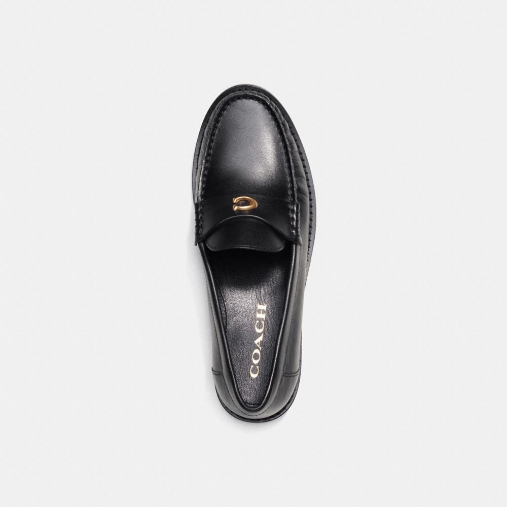 Sapatos Rasos Coach Jolene Loafer Feminino Pretas | NMXPQFE-63