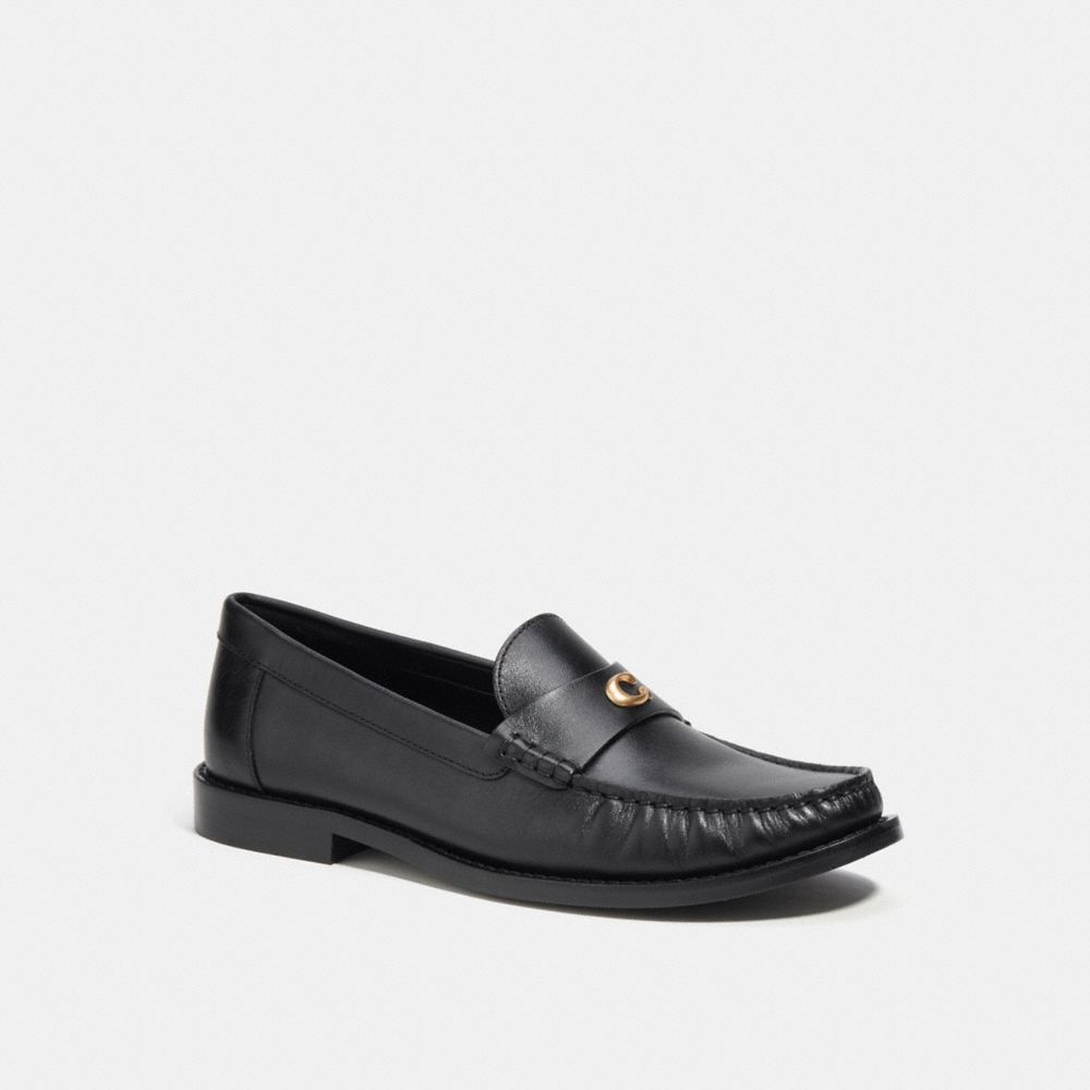 Sapatos Rasos Coach Jolene Loafer Feminino Pretas | NMXPQFE-63