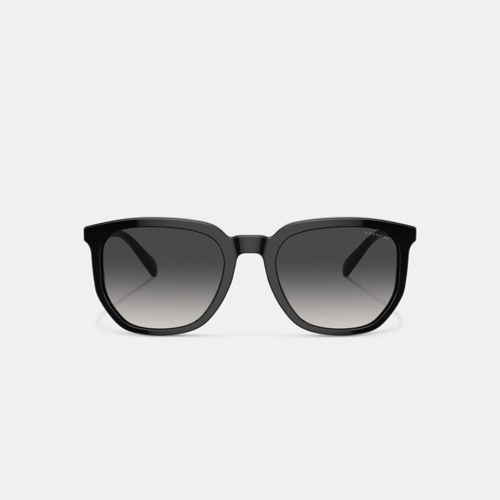 Óculos de Sol Coach Geometric Square Sunglasses Masculino Pretas | XIJNABE-82