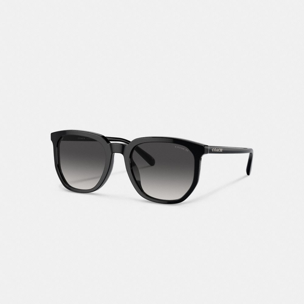 Óculos de Sol Coach Geometric Square Sunglasses Masculino Pretas | XIJNABE-82