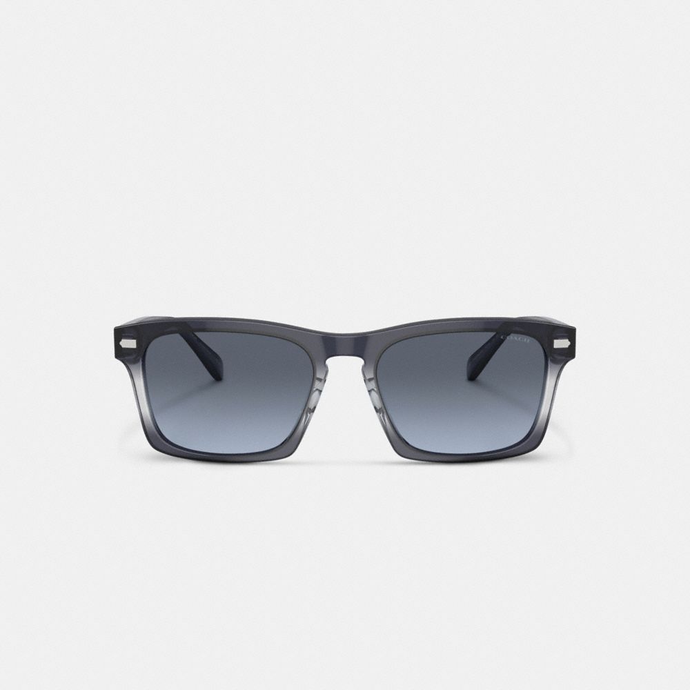 Óculos de Sol Coach Keyhole Square Sunglasses Masculino Azuis | TQDWUNX-58