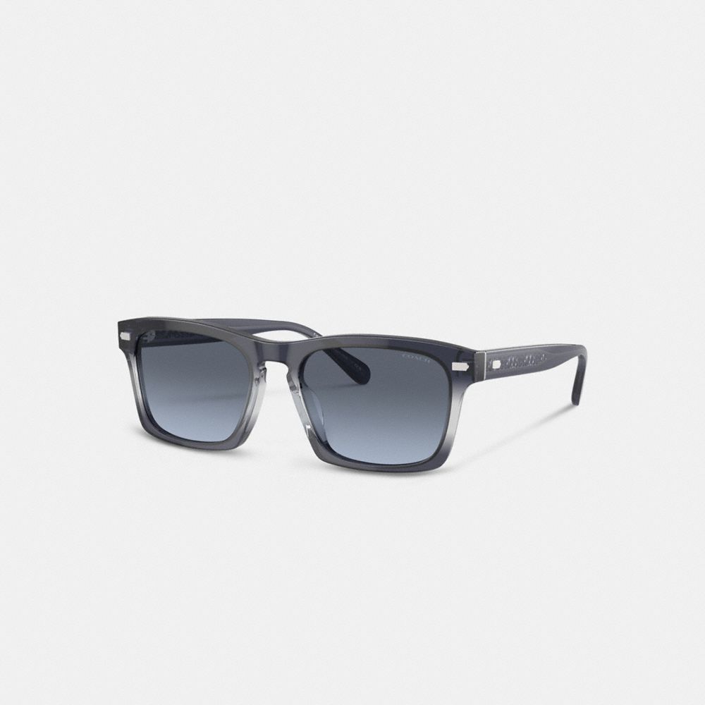 Óculos de Sol Coach Keyhole Square Sunglasses Masculino Azuis | TQDWUNX-58